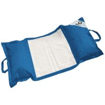 Deco Arts - Pouf piscine en Polyester 170x90 cm Bleu pétrole
