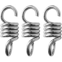 Lucky-88 - Hamac à Ressort 3 pcs 8mm Ressort de Chaise de Hamac, Extension de Crochet à Ressort, Accessoire pour Chaise Hamac, pour Chaises de Porche
