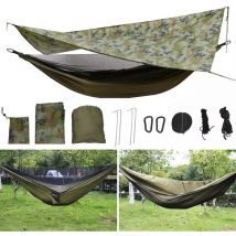 Senderpick - Hamac suspendu avec moustiquaire Hamac tactique Tarp Kit Ultra-Light