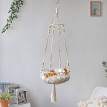 Hamac suspendu pour chat - Lit pour chat d'intérieur Nid de balanoire pour chat Cadeaux pour les amoureux des chats
