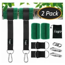 Hamac Ultra Résistant aux Sangles Lourde Suspension 150CM avec D-Ring - Deux Crochets Mousquetons - Charge Max 500KG, Cordes d'Attache pour