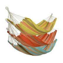 Verdecora - Hamaca multicolor de poliéster y algodón para exterior