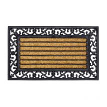 Hamat Zerbino cocco e gomma rettangolare a righe 45x75