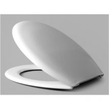 WC-Sitz Toilettensitz Corsica weiß Bügelscharnier Edelstahl - 522986 - Hamberger