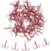 Bromol - Hameçons Lot 100pcs Hameçon Triples en Acier Carbone Crochet Accessoire de Pêche - 6