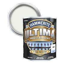 Hammerite - Ultima Smooth Metal Paint - 750ml - White - White