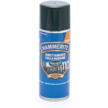 Direttamente sulla ruggine smalto antiruggine per ferro e metallo interno ed esterno, senza mano di fondo, colore brillante verde 400 ml Spray