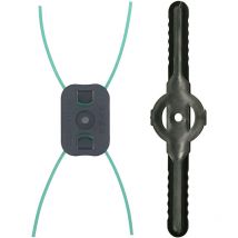 Hammersmith - MultiWizard Ersatzklingen - 40tlg. Set - 20 Polyamid-Klingen für feines Gras & Unkraut - 20 Nylon-Schneider für grobes Unkraut &