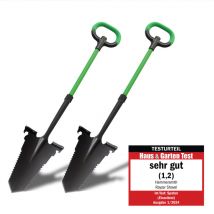 Hammersmith - RayzerShovel - Das Original aus dem tv - All-in-One Spaten - doppelpack - Gärtnerspaten für harte, steinige Böden - Schaufel mit