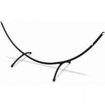 Amanka - Hammock Stand up to 120kg 300x100 Metal Outdoor Frame Freestanding Garden Rack - schwarz