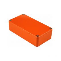 1590BOR Aluminium 'Stomp Box' Enclosure Orange (112 x 60 x 31mm) - Hammond