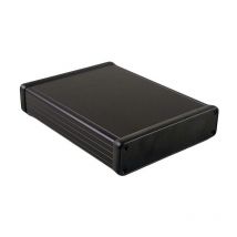 Hammond Electronics 1455U2202BK Boîtier universel 220 x 191 x 66 aluminium extrudé noir (anodisé) 1 pc(s) Y314832