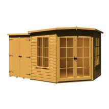 Hampton 8 x 11 Feet with Side Shed - L119 x W224.8 x H190.2 cm