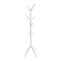 Elegant Brands - Hampton Coat Stand with 8 Hooks // White Contemporary Freestanding Storage for Bedroom, Hallway, Bathroom