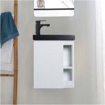 Hampton Waschbeckenschrank Aus Schwarzem Harz Zur Wandmontage