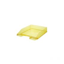 Han - Briefablage Klassik Din A4 Din C4 Polystyrol Farbe: Gelb Transparent