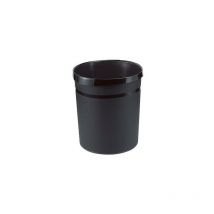 Papierkorb grip 31,2 x 35 cm (d. x h) 18l Polypropylen Farbe: schwarz 1 Sortierfach