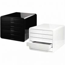 Schubladenbox I-box 5 Schubladen Din A4 Din C4 Abs Kunststoff Gehäusefarbe: Schwarz Farbe Der Schublade: Schwarz