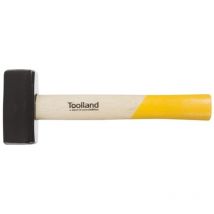 Toolland Fäustel, Stahlkopf 1000 g, holzgriff, ideal für Meißel- und Abbrucharbeiten