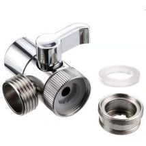 Handbrausenkomponenten, Umstelladapter, Duschsystem, Spültischarmatur-Ersatz für Küche oder Bad, M22 x M24