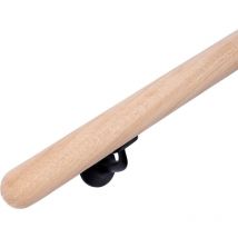Handlauf aus Holz – runder Handlauf ø 38 mm – Eiche – 270 cm – runde Enden - Handystairs