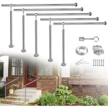 Handlauf Edelstahl 150x90cm Treppengeländer Außen-innen Eingangsgeländer Für Treppen Wand Geländer 180° Einstellbar Wandhandlauf Mit Montagematerial 