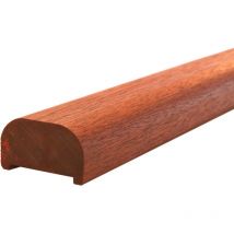 Handlauf für Geländersystem 6x3,6x199cm Mahagoni-Natur