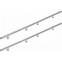 Monzana - Handlauf Edelstahl V2A Geländer Treppe Wandhandlauf Brüstung Griff 80-600cm 400cm