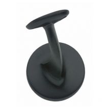 Handlaufhalter flach Auflage Stockschraube Schwarz - Intersteel
