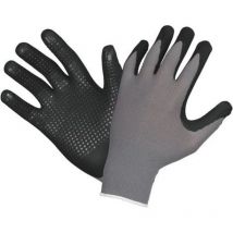 Arbeitshandschuhe mit Noppen, Padua Grip, en 388, en 420, Größe 11, grau/schwarz - Hase Safety Gloves