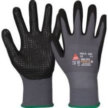 Arbeitshandschuhe mit Noppen, Padua Grip, en 388, en 420, Größe 9, grau/schwarz - Hase Safety Gloves