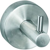 Handtuchhaken Axial – Edelstahl matt – Wandmontage – 53mm Durchmesser – 57mm Höhe – 1 Haken – Verdeckte Befestigung