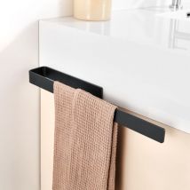 Handtuchhalter 40 cm Schwarz Montage ohne Bohren