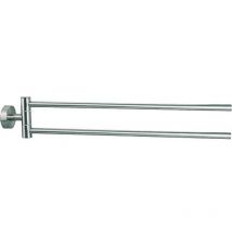 Handtuchhalter Axial – Edelstahl matt – 53cm x 90cm x 50cm – schwenkbar – verdeckte Befestigung – wandhängend