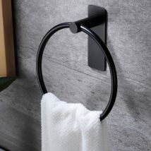 Handtuchring Selbstklebend Handtuchring Ohne Bohren Handtuchhalter Für Bad Und Küche, Schwarz