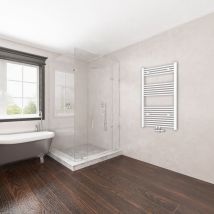 Acezanble - Handtuchtrockner Heizkörper Badheizkörper Seittenanschluss Handtuchwärmer 1200x600mm Weiß 796W