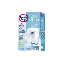 PH99 - sac pour aspirateur aeg et electrolux - haute filtration- lot de 4 sacs et 1 filtre sortie d'air à découper - Handy Bag