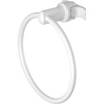 Handy Ring Tubolare - Portarotolo Carta Igienica per Radiatore Tubolare Multicolonna - si Fissa Direttamente sul Radiatore Tubolare - Bianco