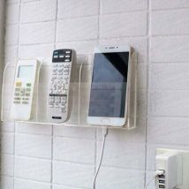 Langray - Acryl-Wandhalterung für Mobiltelefon mit Fernbedienung – 3 Fächer