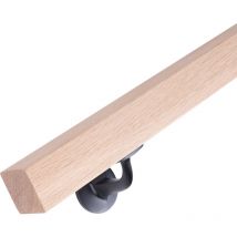 Corrimano legno - corrimano quadrate 40x40 mm - quercia - 390 cm - Handystairs