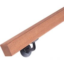 Corrimano legno - corrimano quadrate 40x40 mm - mogano - 270 cm - Handystairs