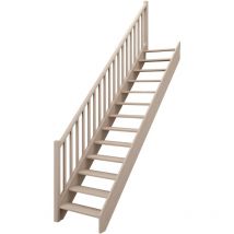 Scala dritta a giorno 'Vega80' - alta 280 cm - 13 gradini in pino - Senza corrimano - Handystairs