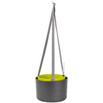 Hängeampel Berberis 30 cm anthrazit/grün mit Bewässerung