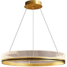 Toolight – Hängelampe APP1189-CP Gold 40 cm – Energieklasse A – IP20 – 25 W – Fernbedienung inklusive