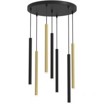 Hängelampe Monza brass 7xG9 max 8W led