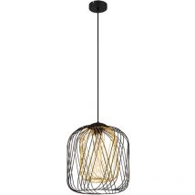Globo Lighting - Hängelampe Pendelleuchte Deckenleuchte Esszimmerlampe Metall Schwarz D 35 Cm