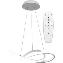 Hängelampe ring modern led+fernbedienung APP392-CP white