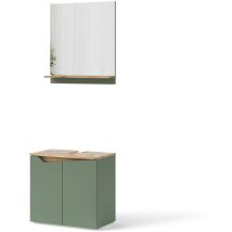 Vicco - Badmöbel-Set Marelle, Grün/Artisan, 2 Teile