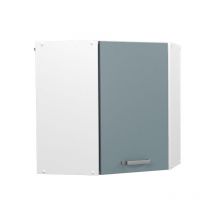 Vicco - Hängeschrank R-Line, Blau-Grau, 57 cm Eckhängeschrank mit Tür