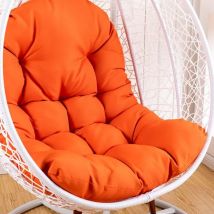 Readcly - Hängesesselkissen, Schaukelkissen, Schaukelkissen, dickes Sitzkissen – Hängeschaukel für Garten, Zuhause, Terrasse, Büro, Terrasse (Orange